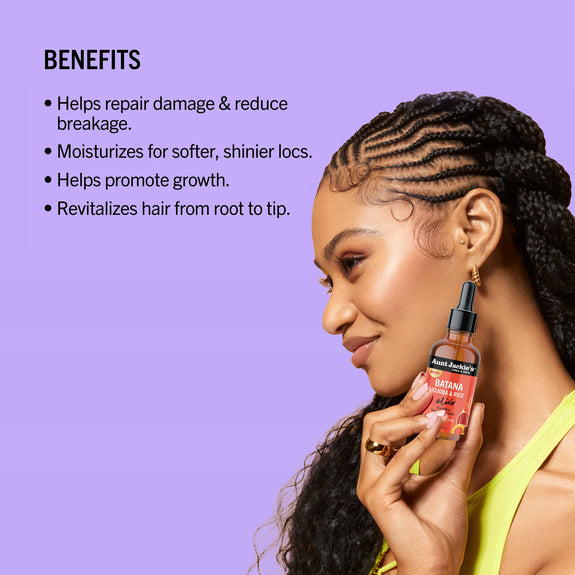 AUNT JACKIE'S CURLS & COILS Batana, Jojoba & Rice Elixir Hair and Scalp Oil
