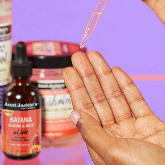 AUNT JACKIE'S CURLS & COILS Batana, Jojoba & Rice Elixir Hair and Scalp Oil