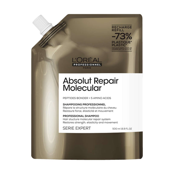 L'ORÉAL PROFESSIONNEL ABSOLUT REPAIR MOLECULAR SHAMPOO REFILL 500ML