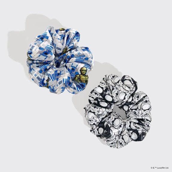KITSCH Star Wars™ & Kitsch Pillow Scrunchies® in Satin - R2-D2 & Stormtroopers