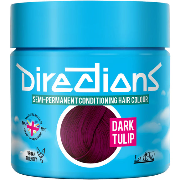 DIRECTIONS Dark Tulip Semi-permanent hair colour 100ml