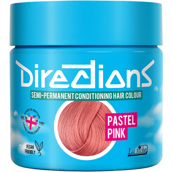 DIRECTIONS Pastel Pink Semi-permanent hair colour 100ml
