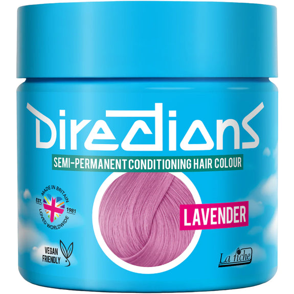 DIRECTIONS Lavender Semi-permanent hair colour 100ml
