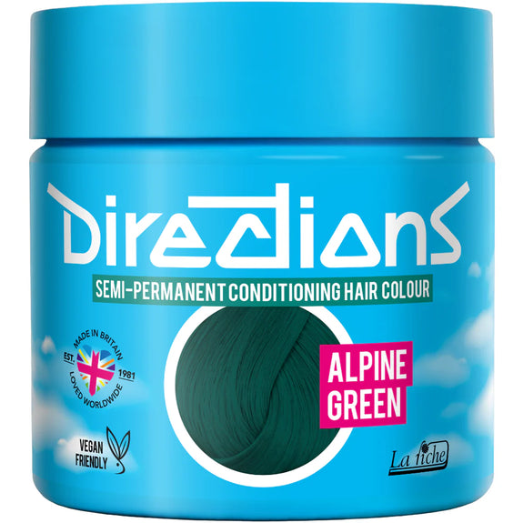 DIRECTIONS Alpine Green Semi-permanent hair colour 100ml