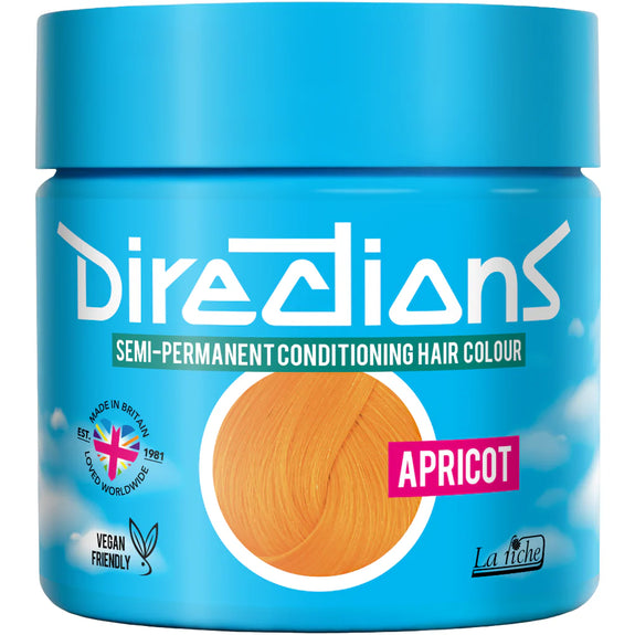 DIRECTIONS Apricot Semi-permanent hair colour 100ml