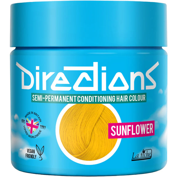 DIRECTIONS Sunflower Semi-permanent hair colour 100ml