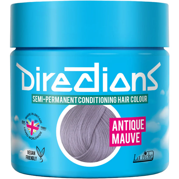 DIRECTIONS Antique Mauve Semi-permanent hair colour 100ml