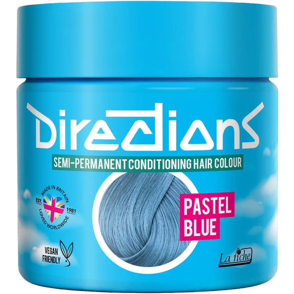 DIRECTIONS Pastel Blue Semi-permanent hair colour 100ml