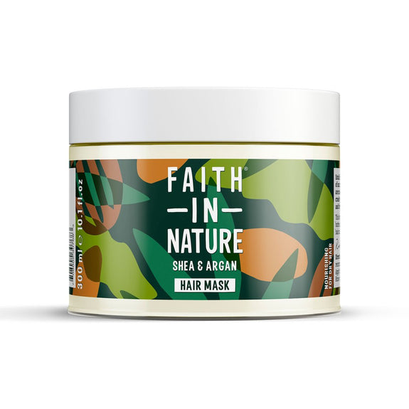 FAITH IN NATURE SHEA BUTTER AND ARGAN OIL NOURISHING HAIR MASK 300ML