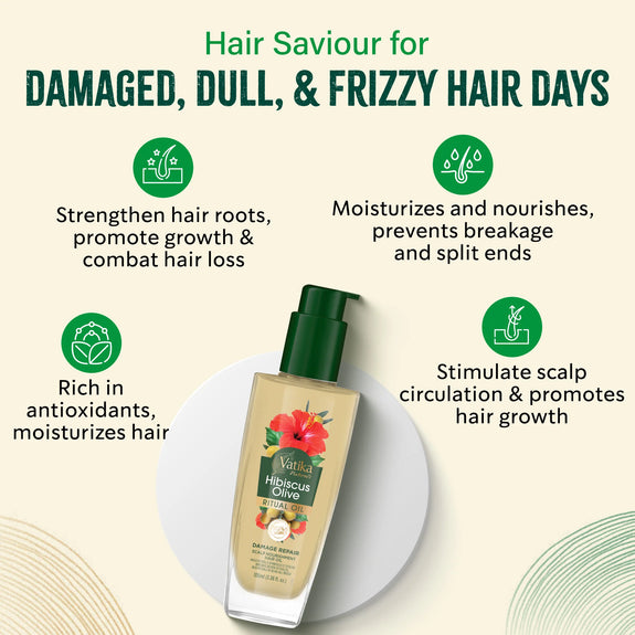 Vatika Naturals Hibiscus Olive Ritual Hair Oil 100ML
