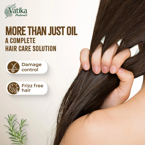 Vatika Natural Rosemary Hair Oil  Damage Repair & Frizz Control - 100 ML
