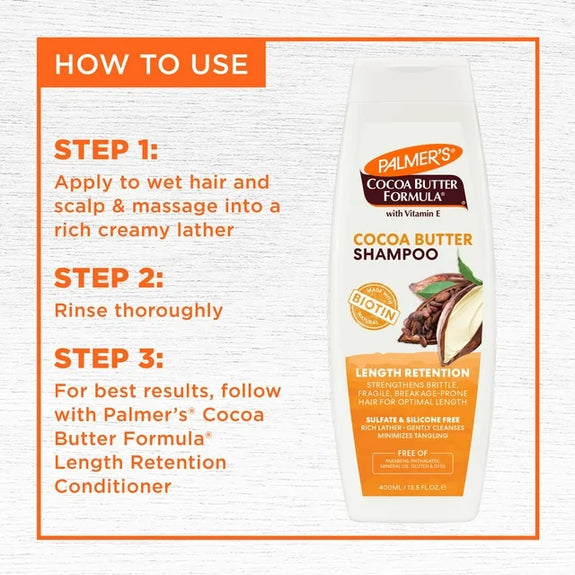 PALMER'S Cocoa Butter Formula Length Retention Shampoo 400ML