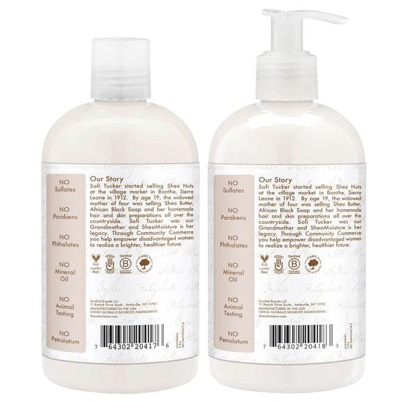 Shea Moisture 100% Virgin Coconut Oil Daily Hydration Shampoo & Conditioner | 13 fl. oz. Each