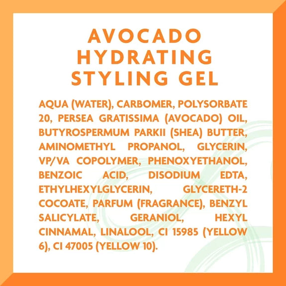 Cantu Avocado Paraben-Free Hydrating Styling Gel, 18.5 oz