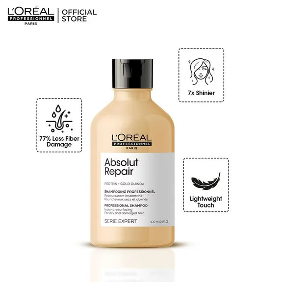 L'ORÉAL PROFESSIONNEL SERIE EXPERT ABSOLUT REPAIR SHAMPOO 300ML ABSOLUT REPAIR CONDITIONER 200ML