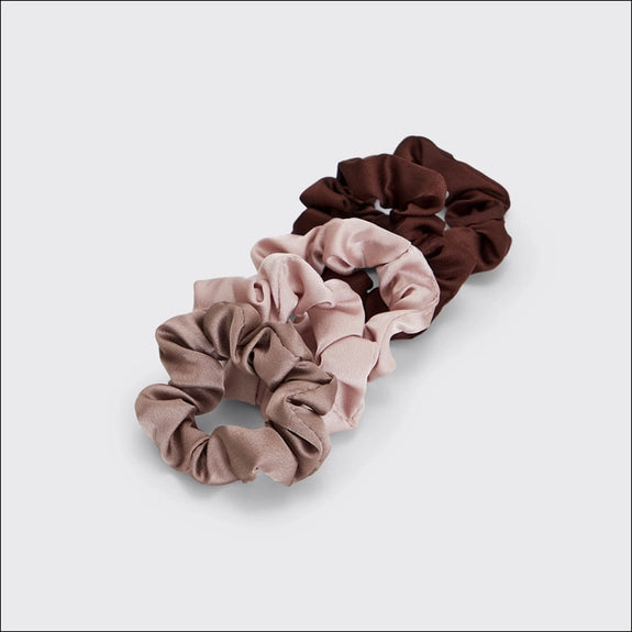 KITSCH Satin Sleep Scrunchies 5pc- Cameo