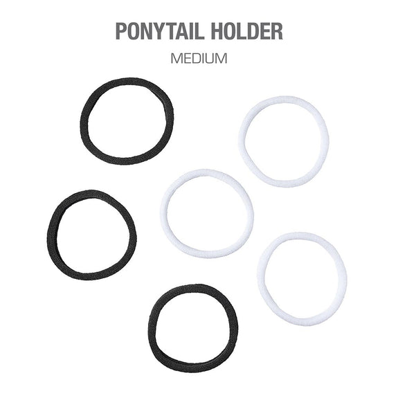 RED BY KISS Ponytail Holder Black&White Medium
