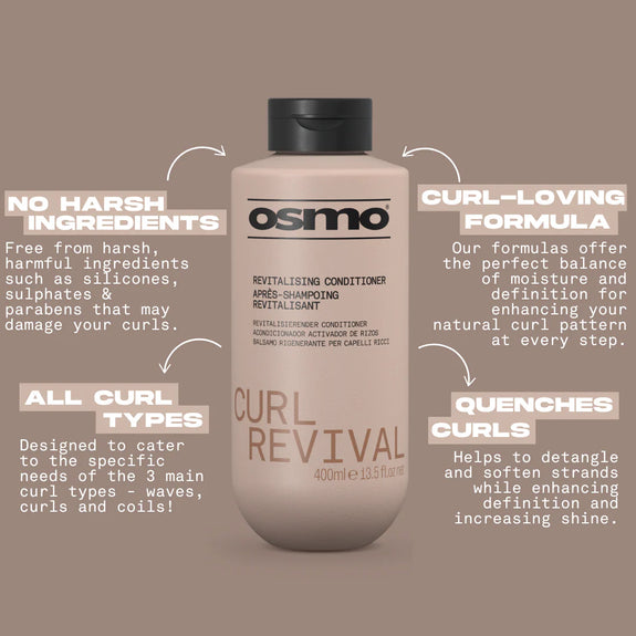 OSMO CURL REVIVAL REVITALISING CONDITIONER 400ML