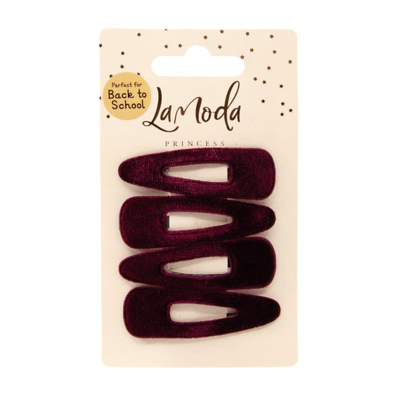 LA MODA VELVET SLEEPIES - BURGUNDY