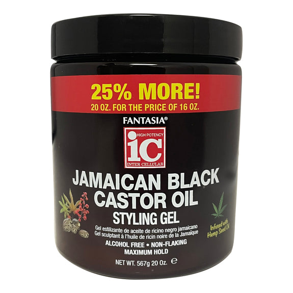 IC FANTASIA JAMAICAN BLACK CASTOR OIL STYLING GEL 16 oz