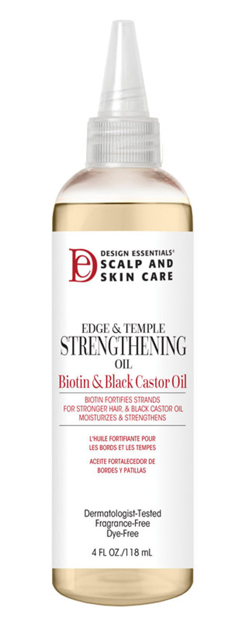 DESIGN ESSENTIALS  Scalp & Skin Care Edge & Temple Strengthening Oil-118 ML