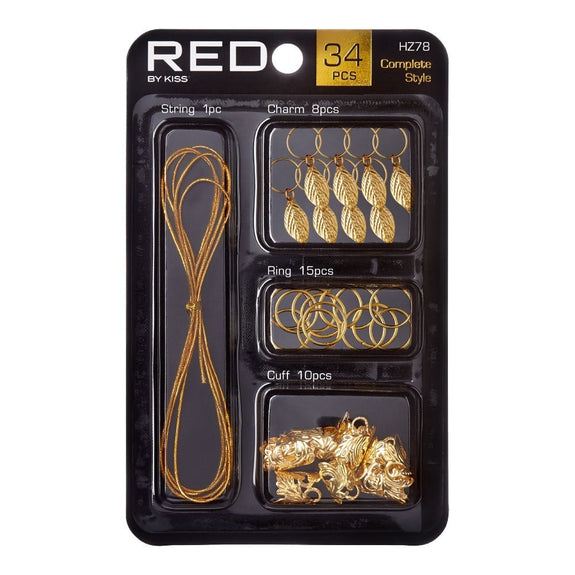 RED BY KISS Complete Style Braid Charm Set