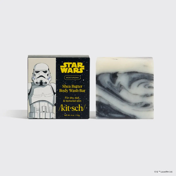 Kitsch Star Wars™ & Kitsch Shea Butter Moisturizing Solid Body Wash - Stormtrooper Swirl