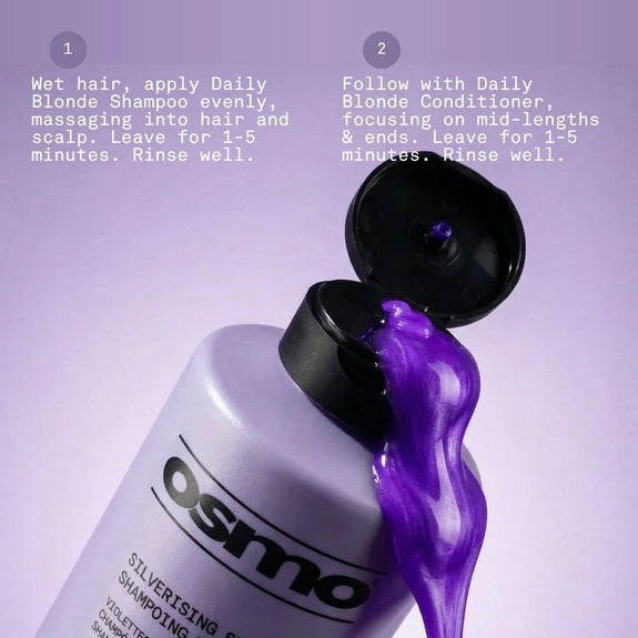 Osmo Daliy Blonde Silverising Shampoo 1000ml/32oz