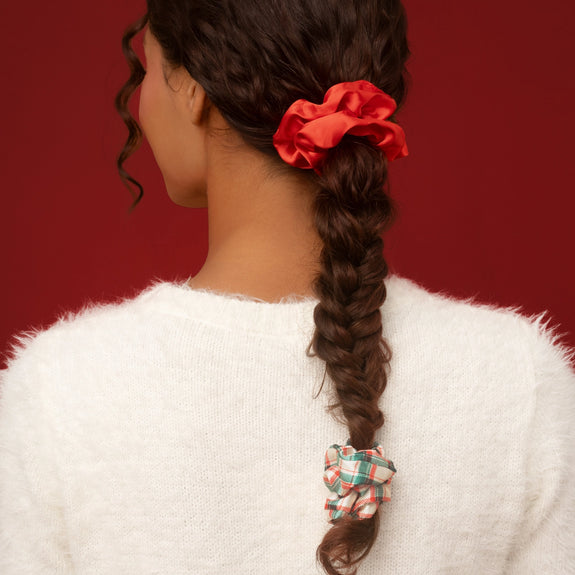 Kitsch Holiday Scrunchies 3pc Set - Multi-Color