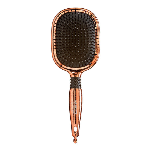 RED BY KISS Rose Gold Chrome Paddle Brush  Perfect for Blow Drying