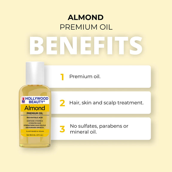 Hollywood Beauty Almond Premium Oil 59.2ml