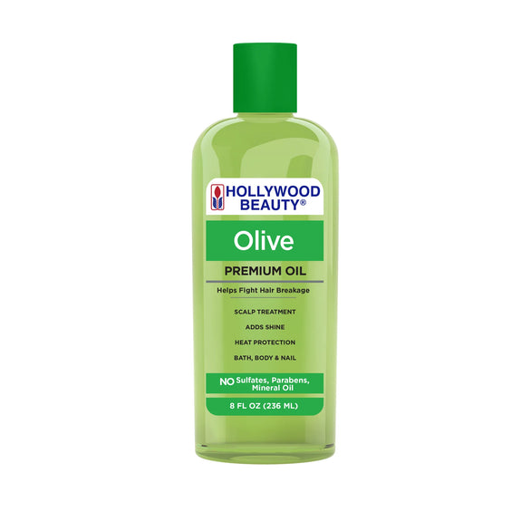 Hollywood Beauty Olive Premium Oil For Hair, Scalp, Skin, And Nails - 8 Oz