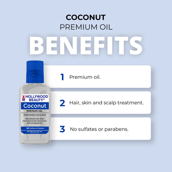 Hollywood Beauty Premium Coconut Oil 59.2ml
