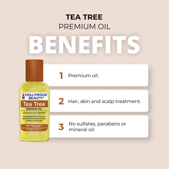 Tea Tree Premium Oil For Hair, Scalp, Skin, And Nails  59 ML