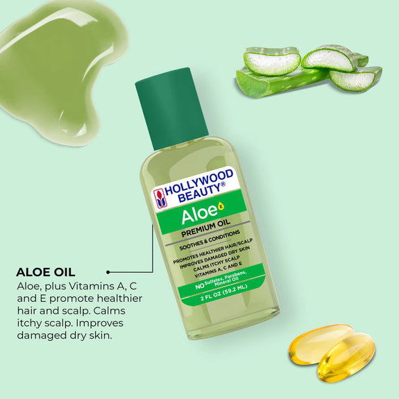 Hollywood Beauty Premium Aloe Oil 59.2ml