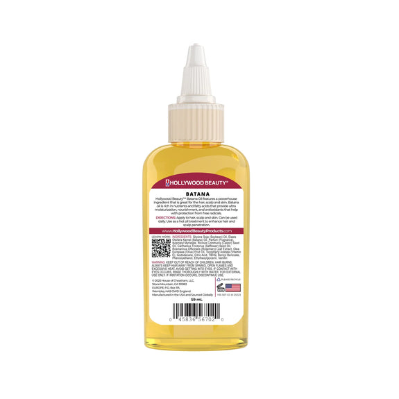HollyWood Beauty Batana 100% Natural Oil Blend For Hair, Scalp, Skin, And Nails 59.2ml /2oz
