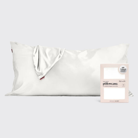 KITSCH Satin Pillowcase in Ivory