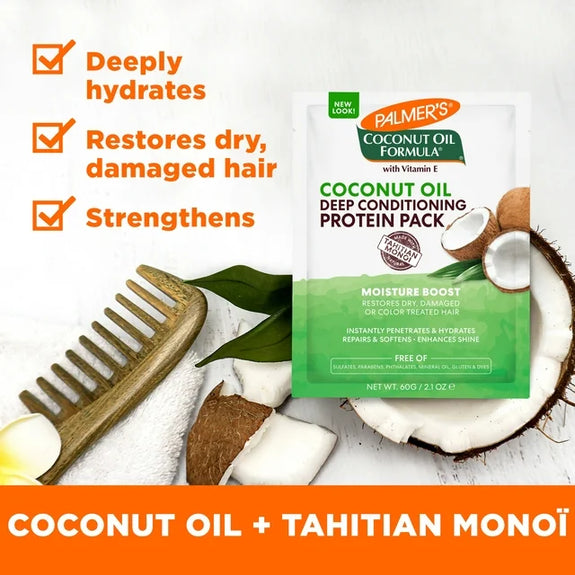 Palmer's Coconut Oil Formula Moisture Boost Protein Pack, 2.1 oz.