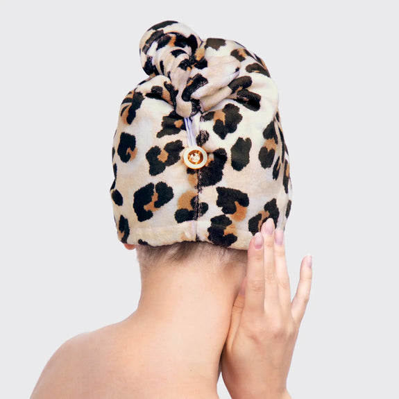 KITSCH Microfiber Hair Towel - Leopard