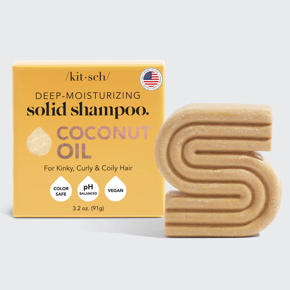 KITSCH Coconut Oil Shampoo Bar for Dry Damaged Hair 91G