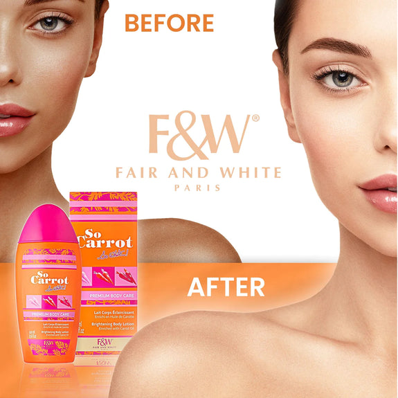 FAIR & WHITE SO CARROT BRIGHTENING LOTION WITH CARROT OIL 500ML