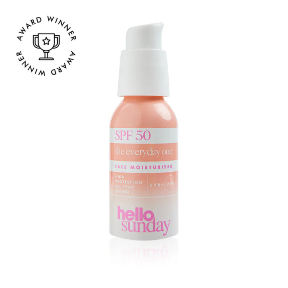 HELLO SUNDAY The Everyday One Face Moisturiser SPF 50 with Hyaluronic Acid