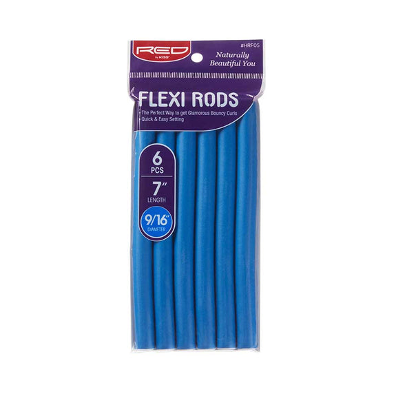 RED BY KISS Flexi Rods 7″ Length (6pcs) BLUE