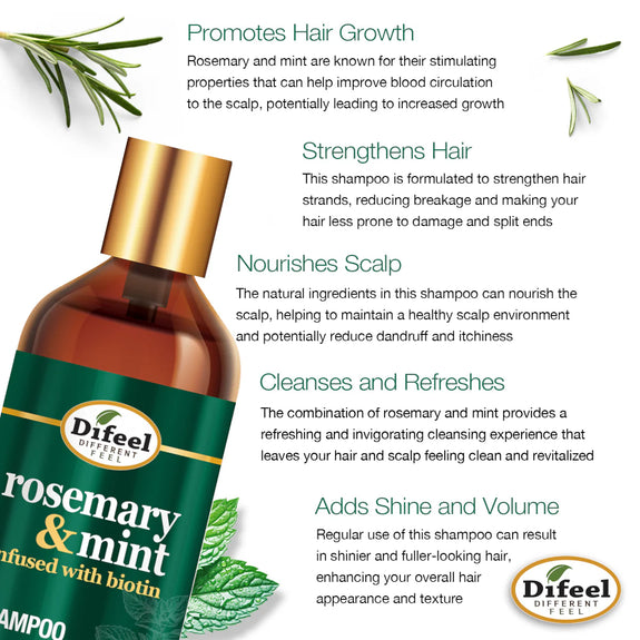 DIFEEL ELEVATED ROSEMARY AND MINT SHAMPOO