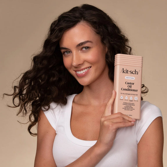 Kitsch Smoothing Castor Oil Shampoo & Conditioner Combo