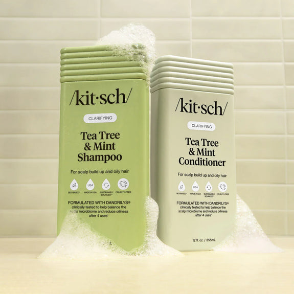 Kitsch Clarifying Tea Tree & Mint Shampoo & Conditioner Combo
