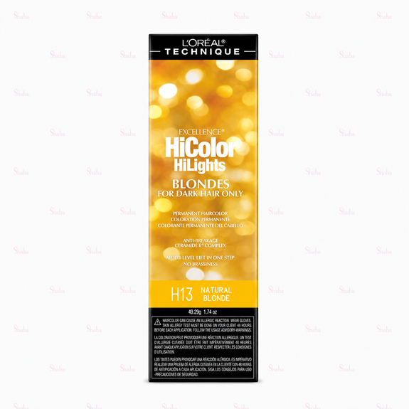 L’Oreal Technique Excellence Hicolor Blondes H13 Natural Blonde Permanent Creme Hair Color 49.29g/1.74oz