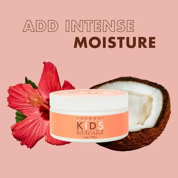 Shea Moisture Kid's Curl Hair Cream, Coconut & Hibiscus, 6 Oz