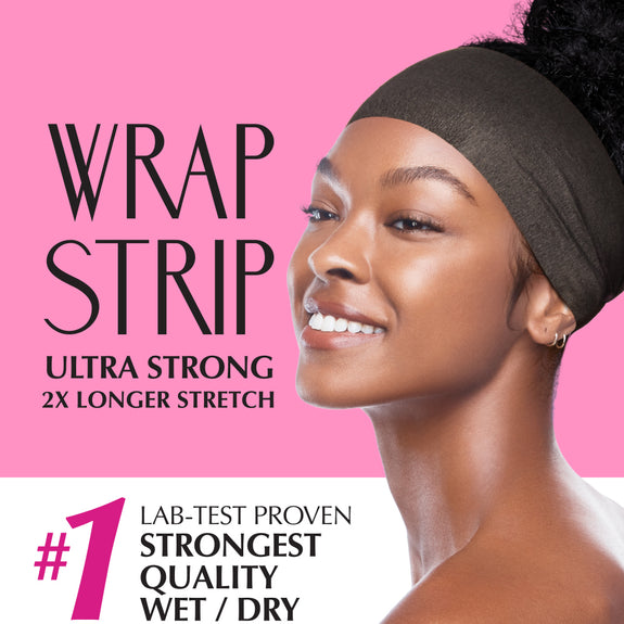 RED BY KISS 3.5″ Wrap Strips Ultra Strong 2x Longer Stretch Black