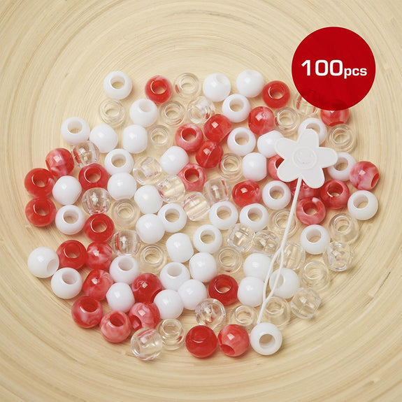 RED BY KISS X-Large Hair Beads (100pcs)